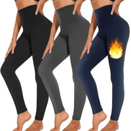 3 Pack Leggings for Women High Waisted Breathable Tummy Control