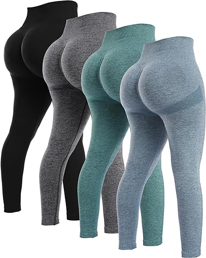 Scrunch Butt Leggings for Women Butt Lifting with Pockets Seamless High  Waist Workout Tummy Control Gym Yoga Pants